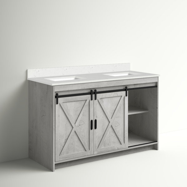 Sand & Stable Jillian 54" Double Bathroom Vanity Set & Reviews